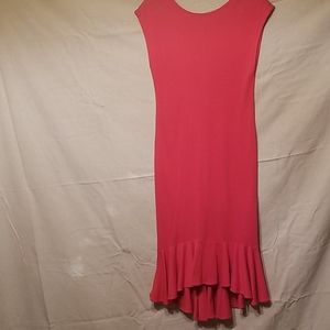 Red cotton dress